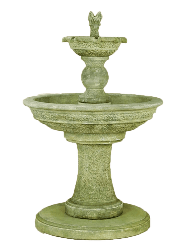 Antiquarium Two Tier Cast Stone Outdoor Water Fountain Fountain Tuscan